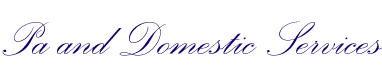 PA and Domestic Services