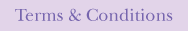 Terms and Conditions